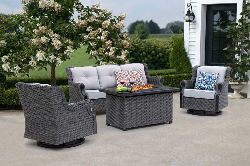 Lassen Square Firepit Table by Outdoor-USA®