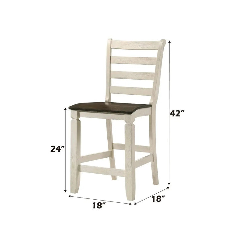 Tasnim - Counter Height Chair (Set of 2) - Oak & Antique White by Unique Piece Furniture