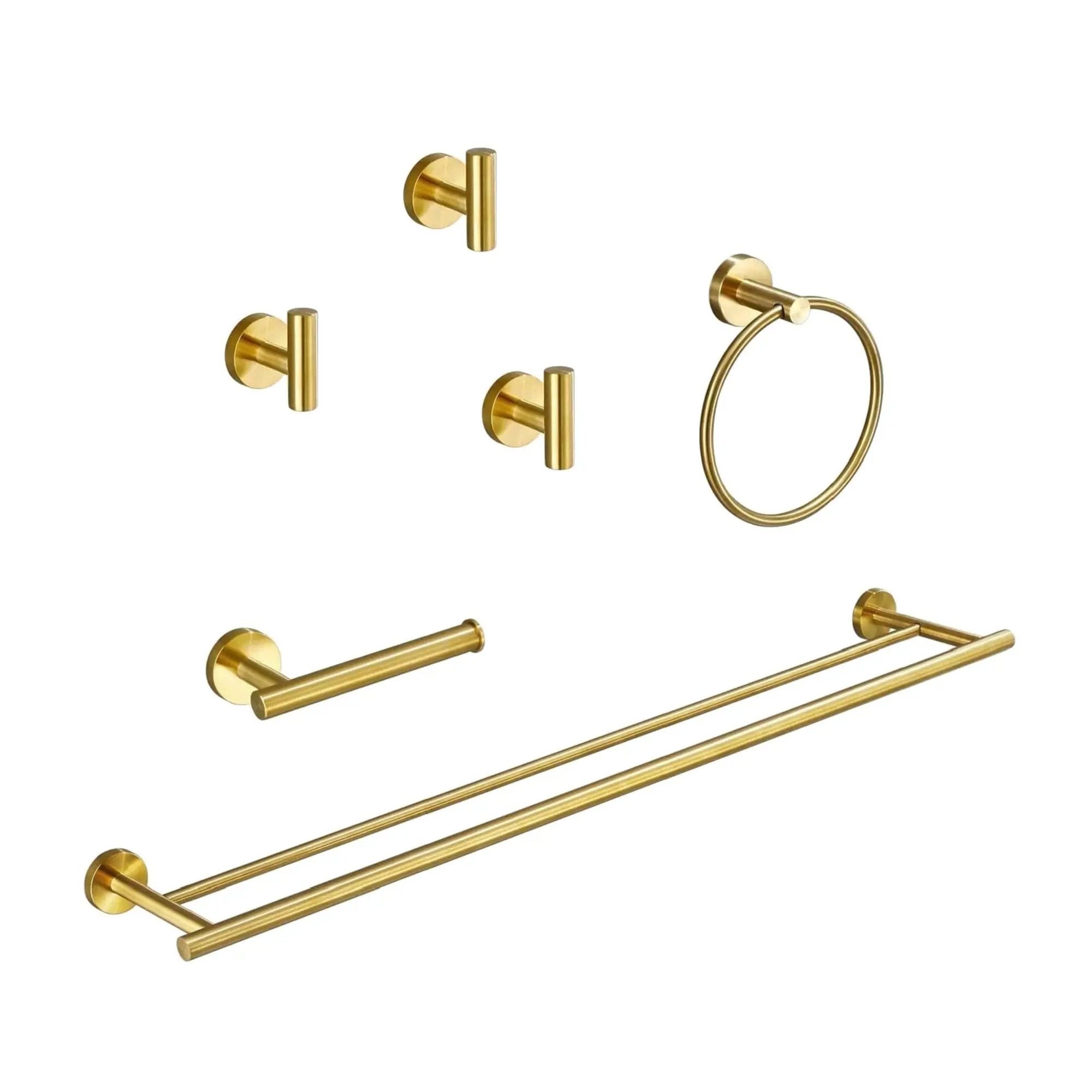 6-Piece Bathroom Hardware Accessories Set by HouseOfZazla
