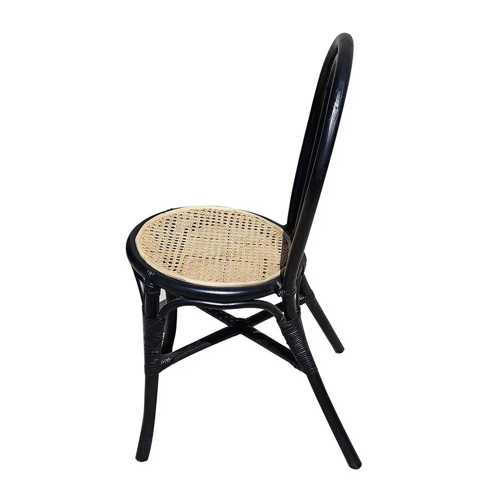 Rattan Dining Chair (Set of 2) - Black Multi by Unique Piece Furniture