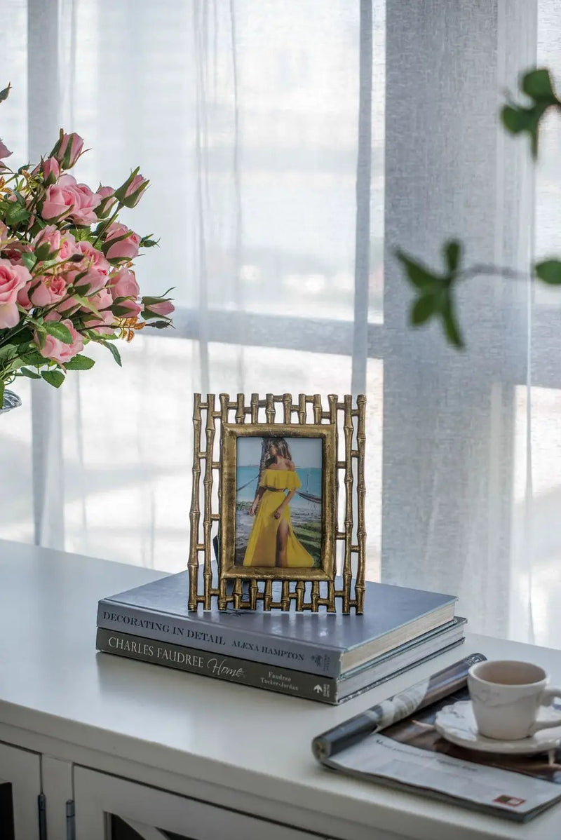 Photo Resin Frame, Opening (Set of 2) - Gold by HouseOfZazla