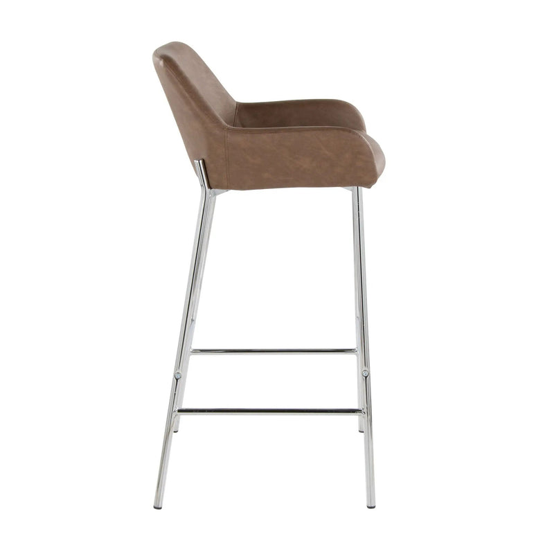 Daniella - Contemporary Fixed Height Barstool (Set of 2) by HouseOfZazla