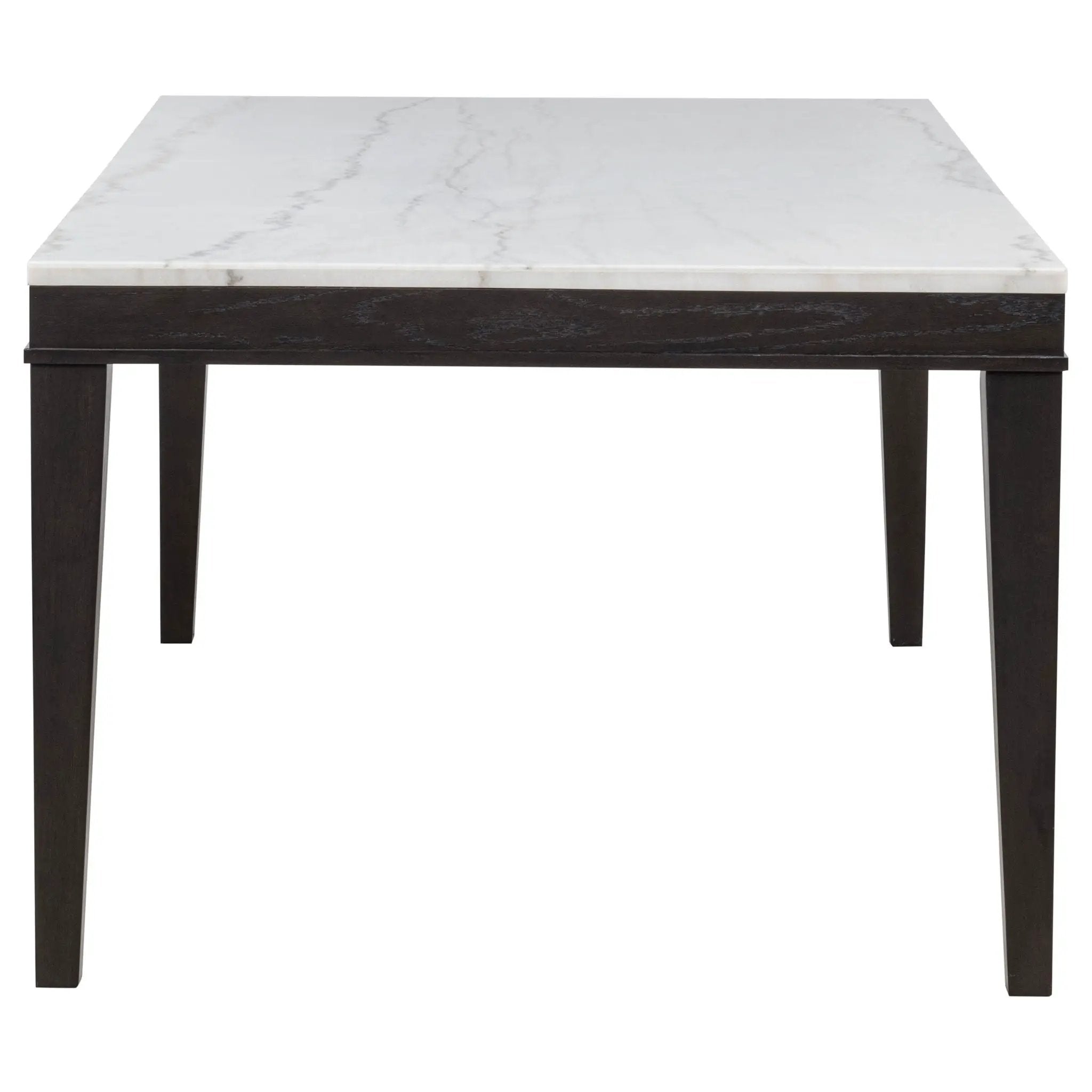 Averill 7-piece White Marble Top Dining Set Tan and Coffee Bean by Unique Piece Furniture