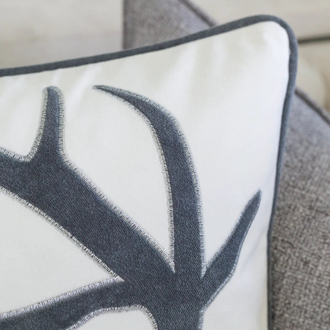 Holiday Reindeer Velvet Accent Pillow 20x20 by HouseOfZazla