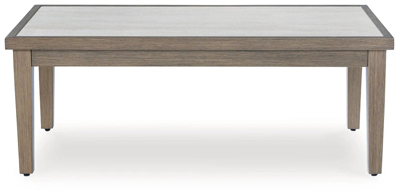 Rainier Ranch - Rectangular Cocktail Table - Brown / Beige by Unique Piece Furniture