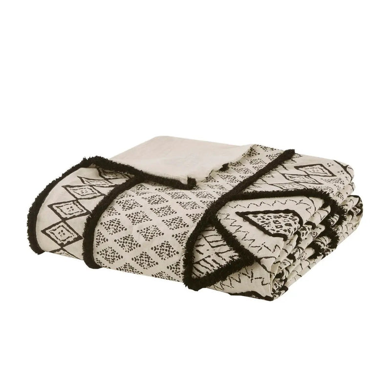 Full/Queen 3 Piece Flax and Cotton Blended Duvet Cover Set by HouseOfZazla
