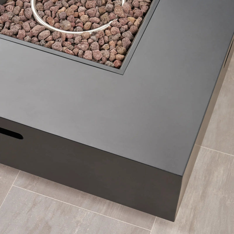39'' Square Iron Fire Pit - 50,000 BTU by HouseOfZazla