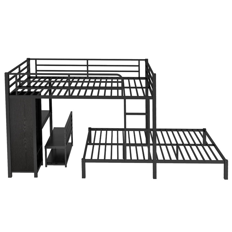 Queen Over Queen Size Bunk Bed Frame by HouseOfZazla