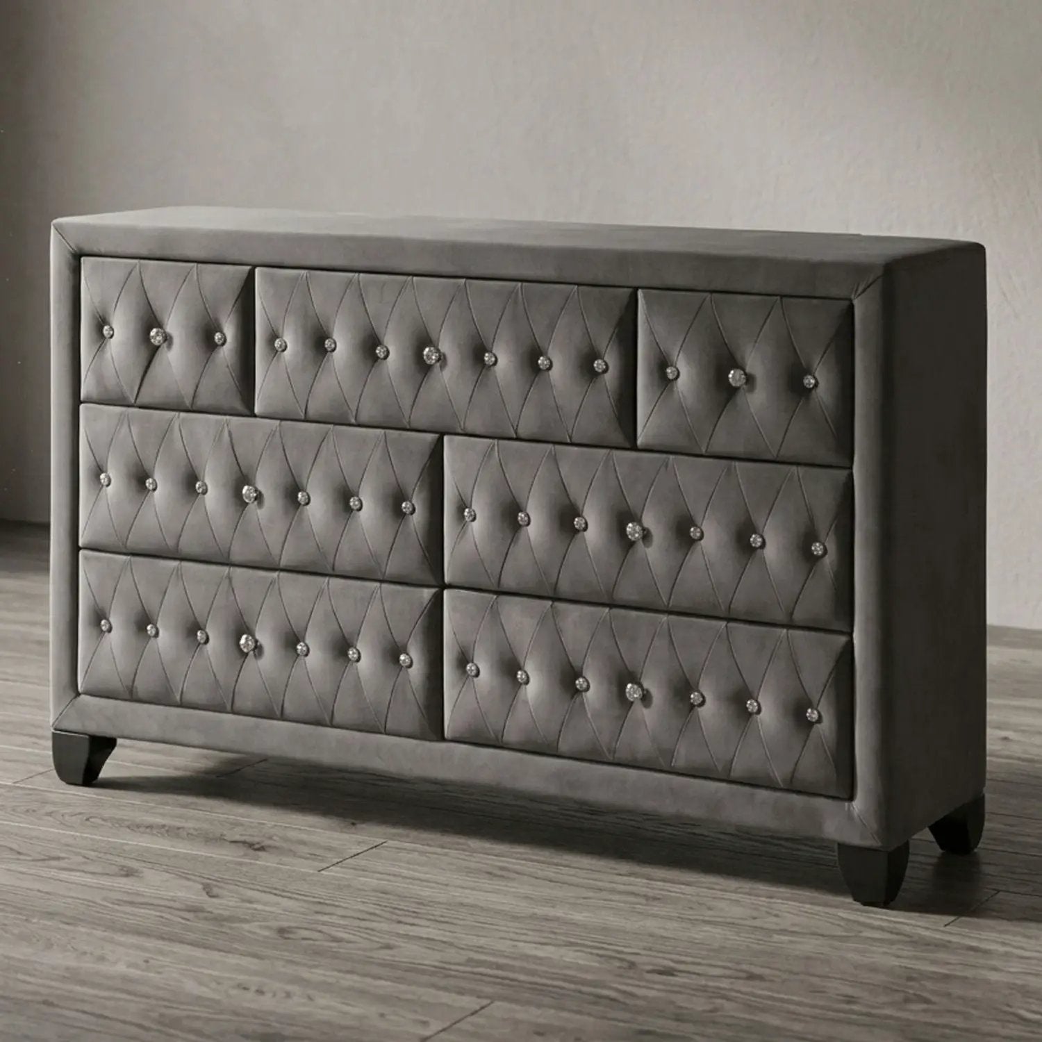 Sophia - 7 Drawer Dresser - Gray by HouseOfZazla