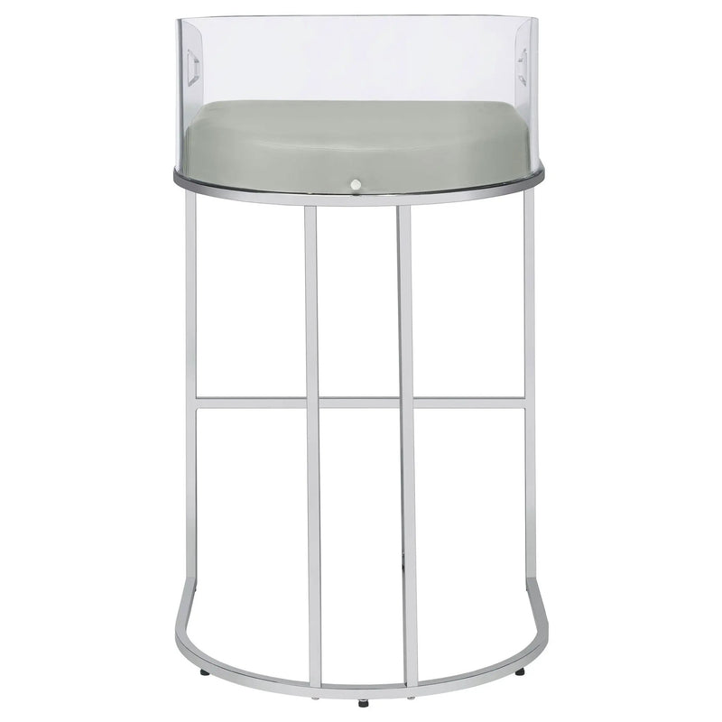Mello - Upholstered Bar Chair (Set of 2) - Gray