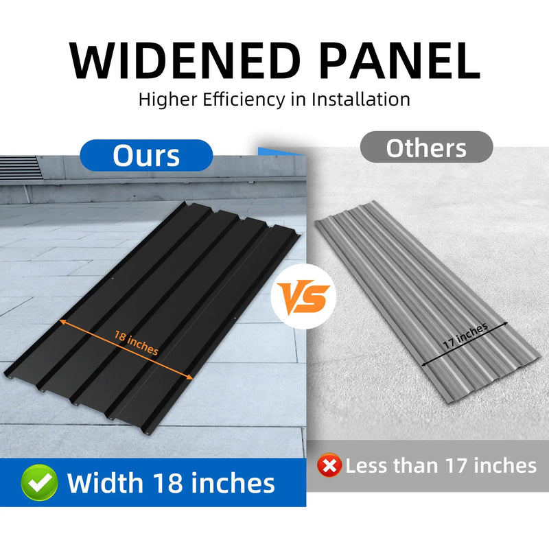 Galvanized Metal Roof Panels - 20 Piece Set by HouseOfZazla