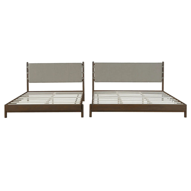 Premium Rubber Wood Platform Bed Frame by HouseOfZazla
