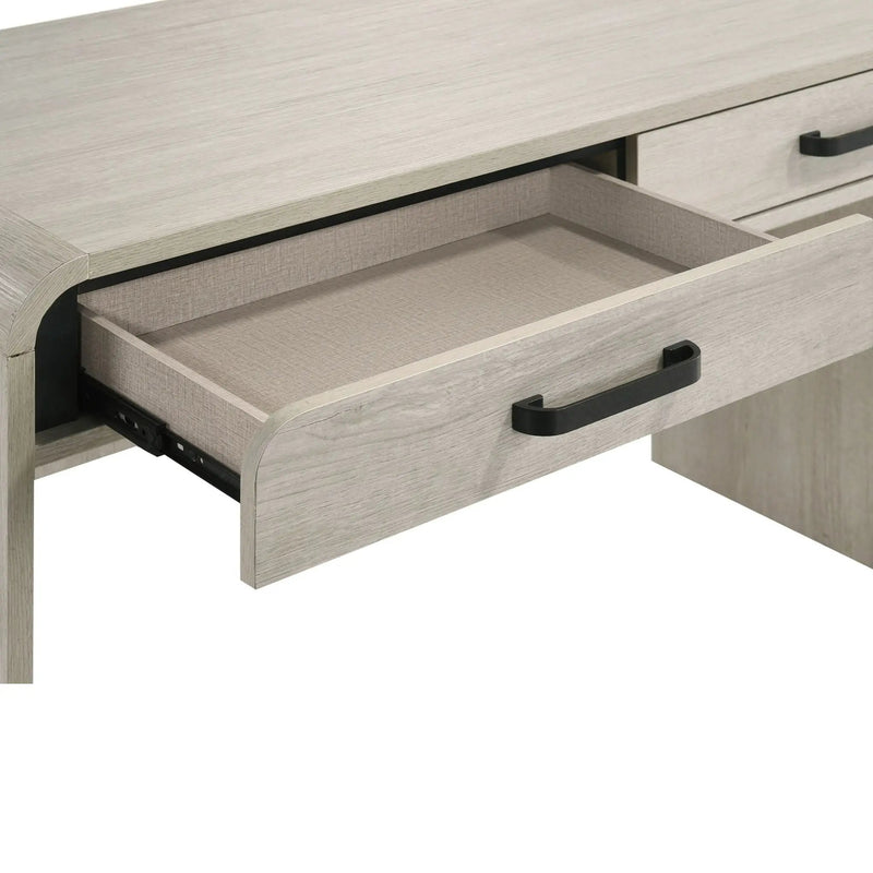 Writing Desk With Dual Drawers, Home Office Furniture - Antique White by HouseOfZazla