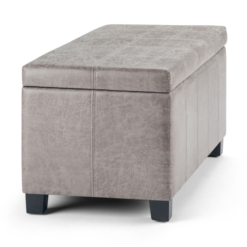 Dover - Upholstered Storage Ottoman Bench by HouseOfZazla