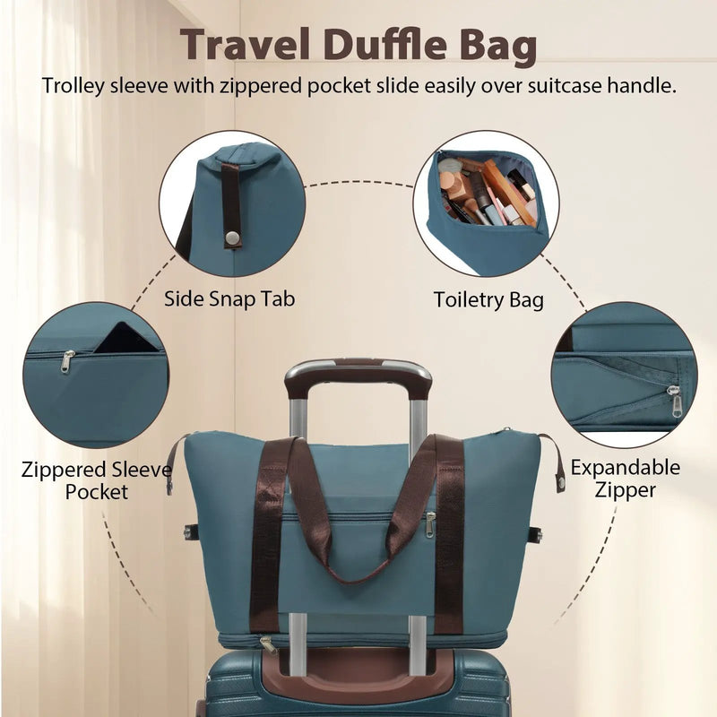 Lightweight 3 Piece Carry-On Luggage Set by HouseOfZazla