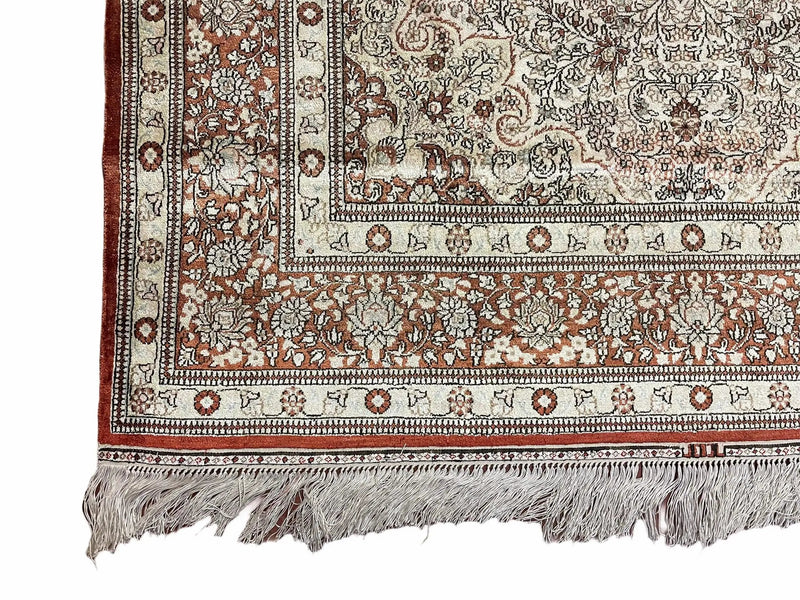 4' X 6' Vintage Fine Handmade Chinese Oriental Silk Rug 400 KPSI Wow by Jewel Rugs