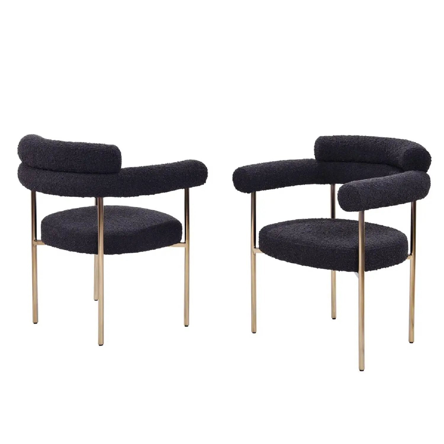 Upholstered Accent Dining Chairs With Armrests (Set of 2) by Unique Piece Furniture