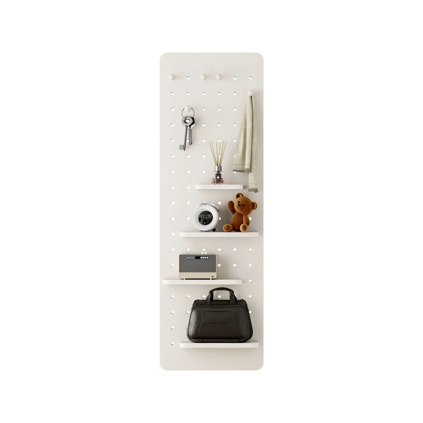 Wall Mounted Full Length Mirror With Shelf And Hook by HouseOfZazla