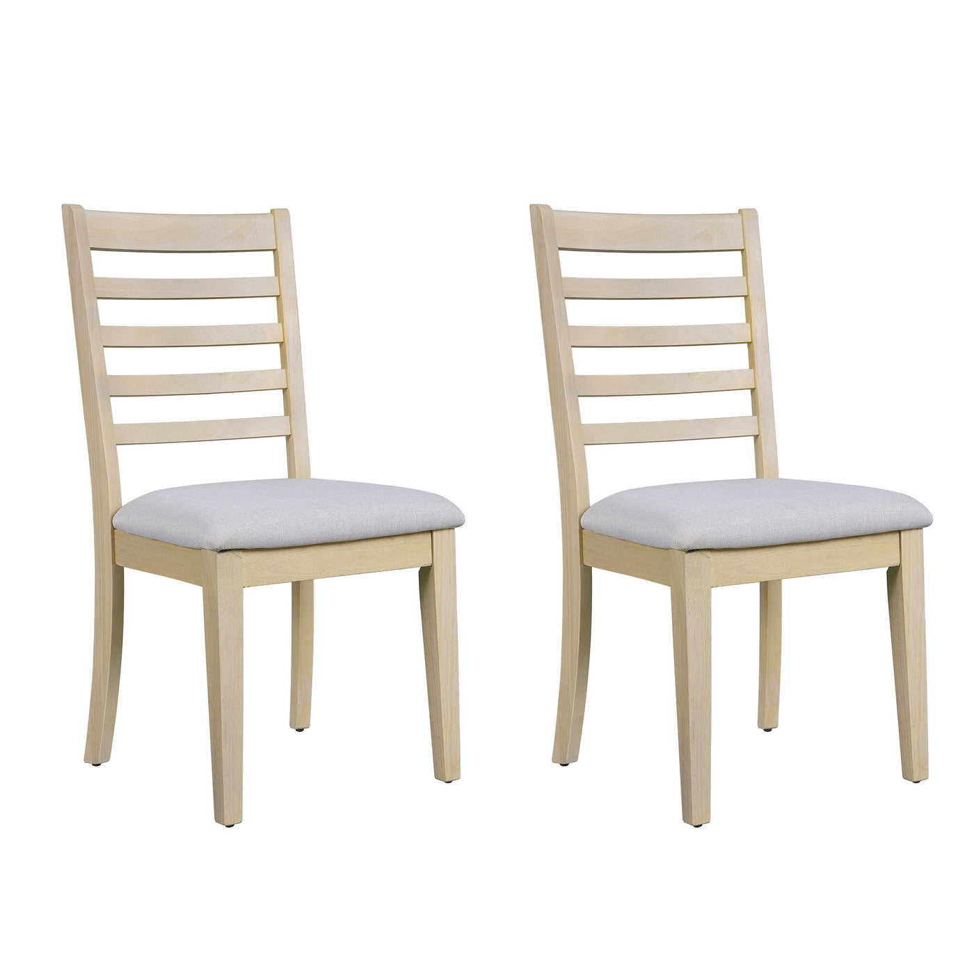 Upholstered Armless Chairs With High Ladder Back by Unique Piece Furniture