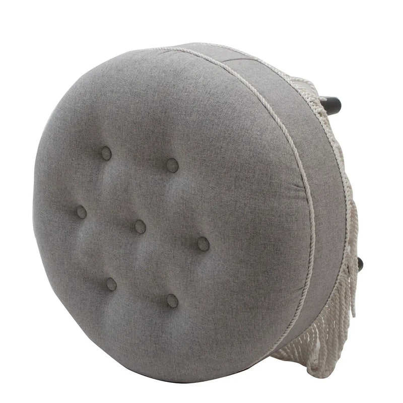 Yolanda - Round Upholstered Accent Ottoman by Unique Piece Furniture