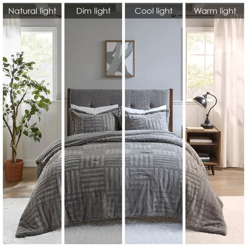 Full/Queen Fur Down Alternative Comforter Mini Set by HouseOfZazla