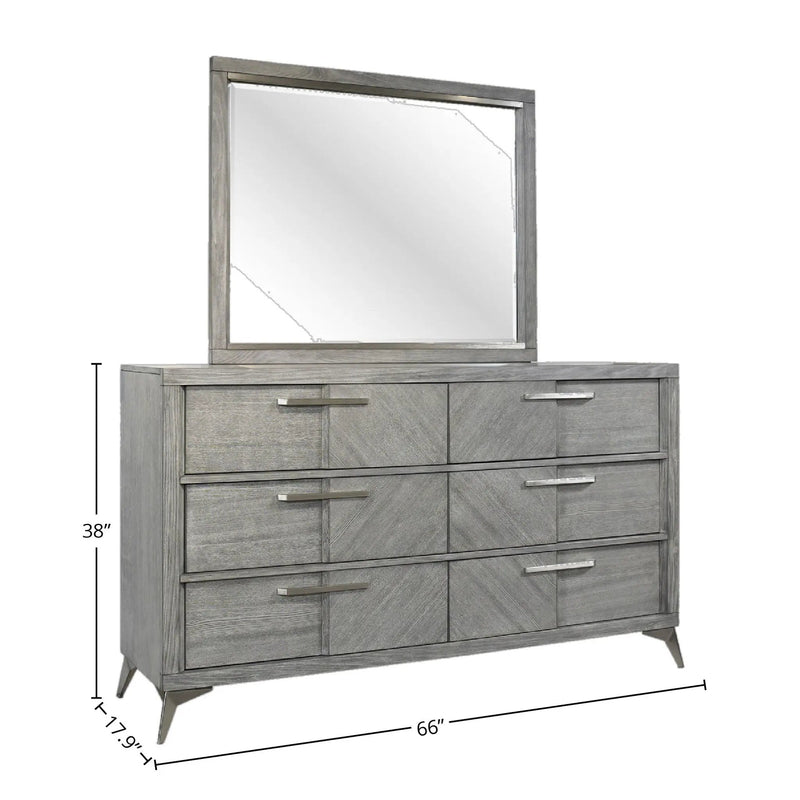 Landscape Mirror - Gray by Unique Piece Furniture
