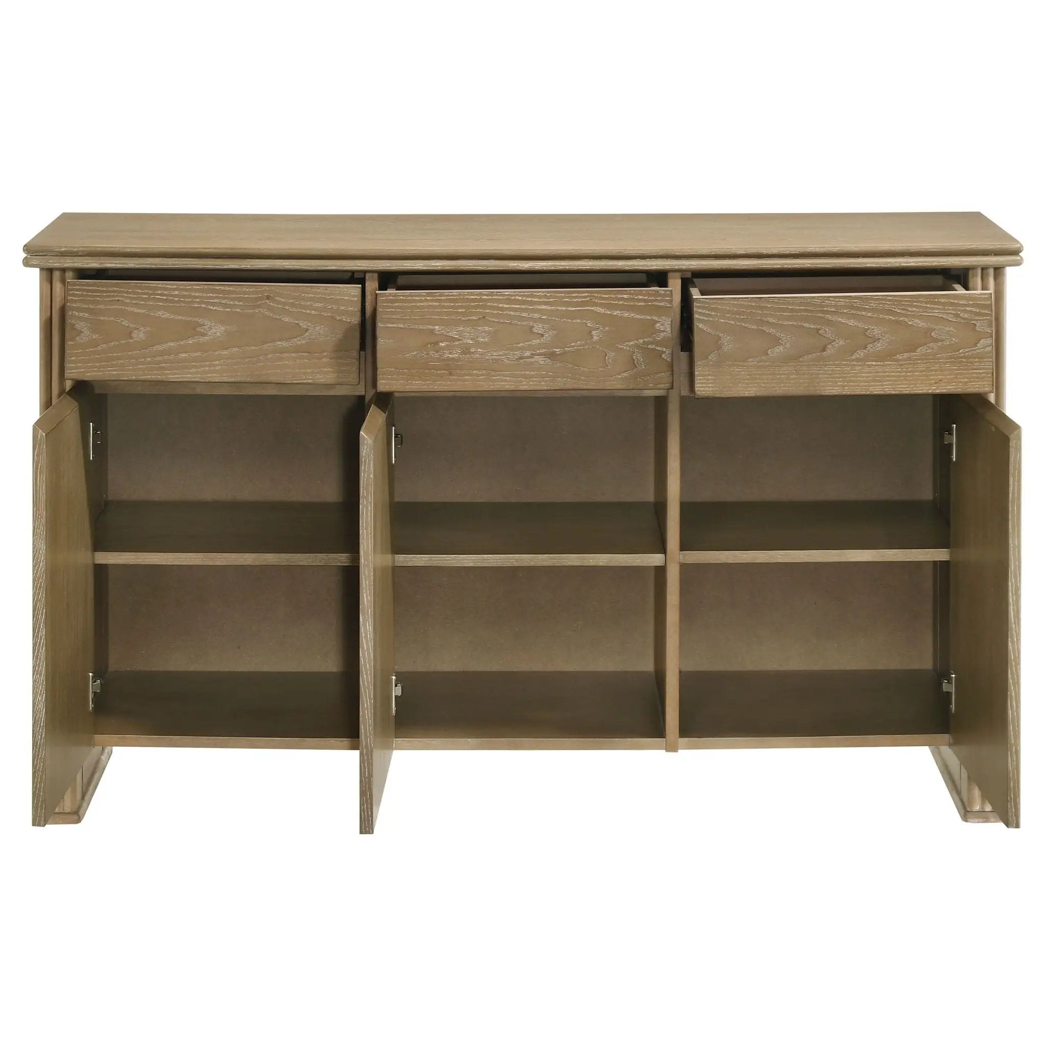Dreydon - 3 Door Sideboard Server - Light Brown by HouseOfZazla