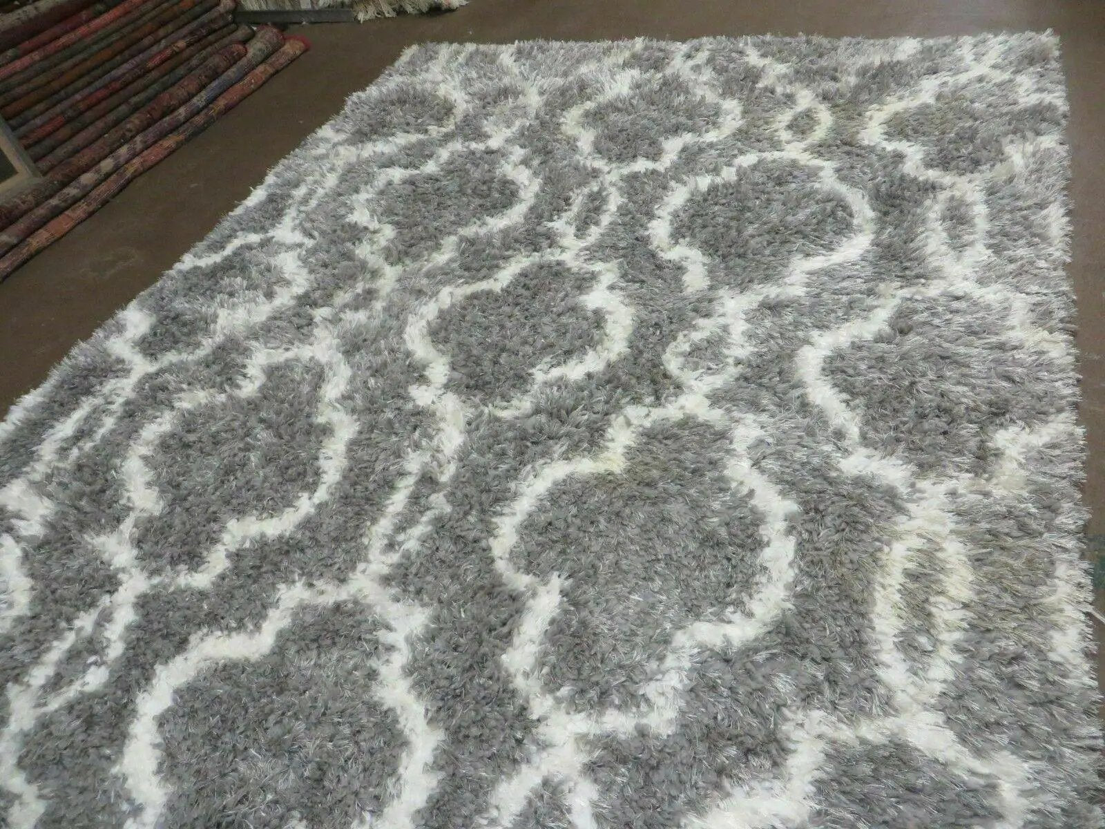5' X 7' Modern Contemporary Israel Made Glimmer 205-45 Shag Rug Acrylic Bohemian Boho Home Décor by Jewel Rugs