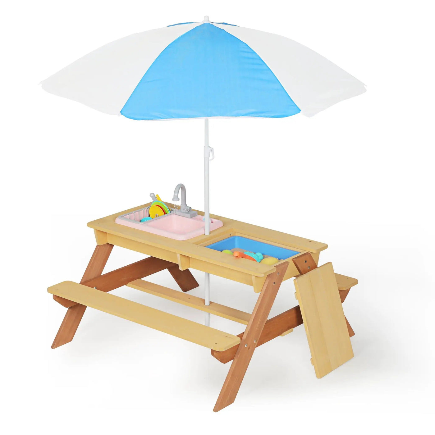 Kids Picnic Table With Sand and Water Table Conversion