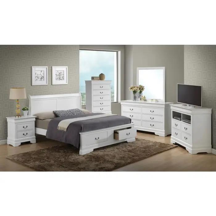 Upholstered Panel Sleigh Bed Design by HouseOfZazla