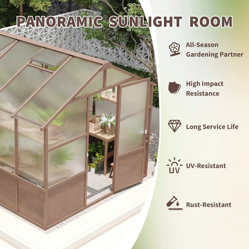 8x10 FT Greenhouse Kit by HouseOfZazla
