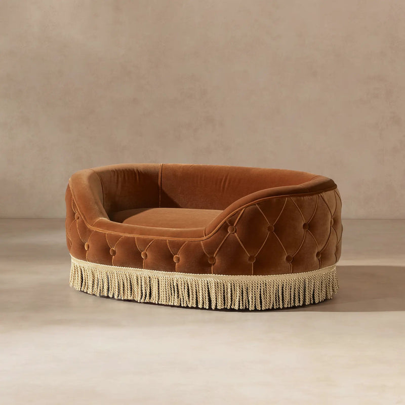 Monroe 33" Dog Sofa Bed - Medium in Burnt by HouseOfZazla