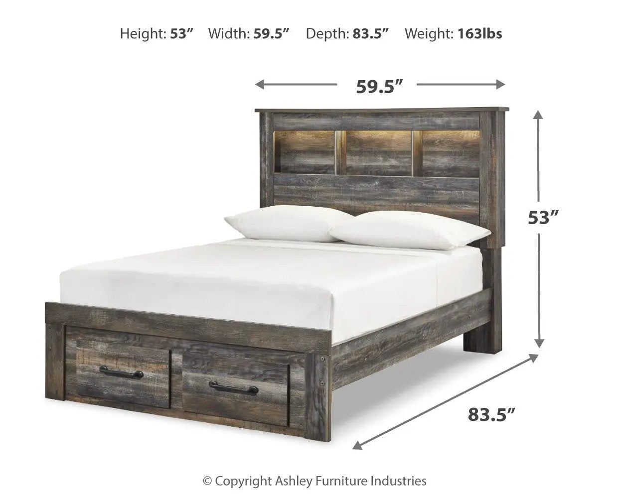 Drystan - Panel Bookcase Bed by Unique Piece Furniture