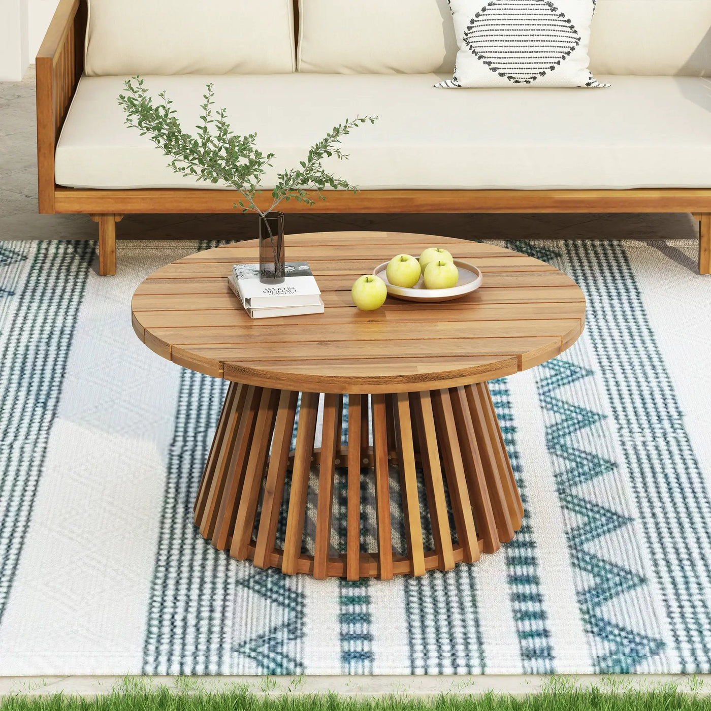 Acacia Wood Patio Furniture Set by HouseOfZazla