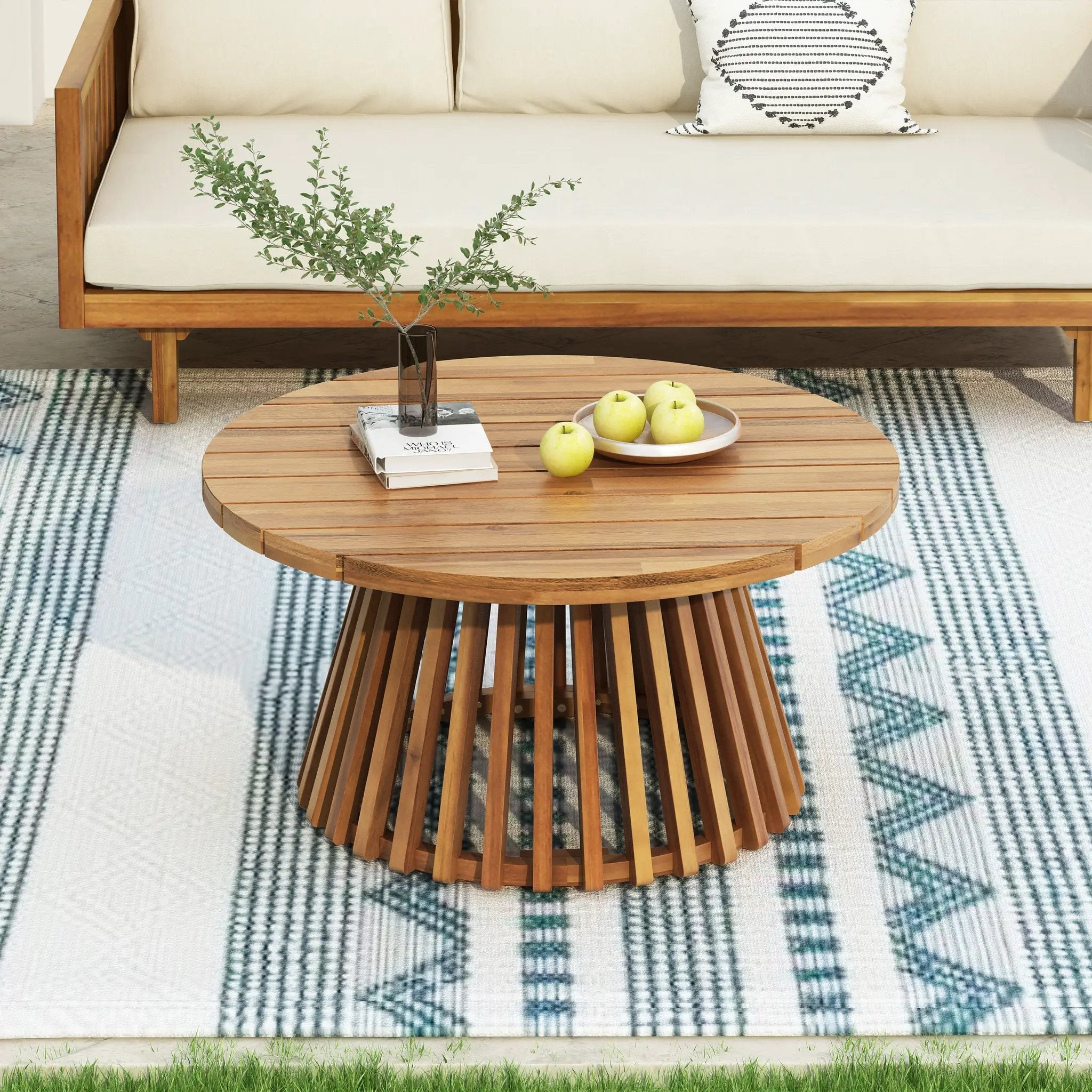 Acacia Wood Patio Furniture Set by HouseOfZazla