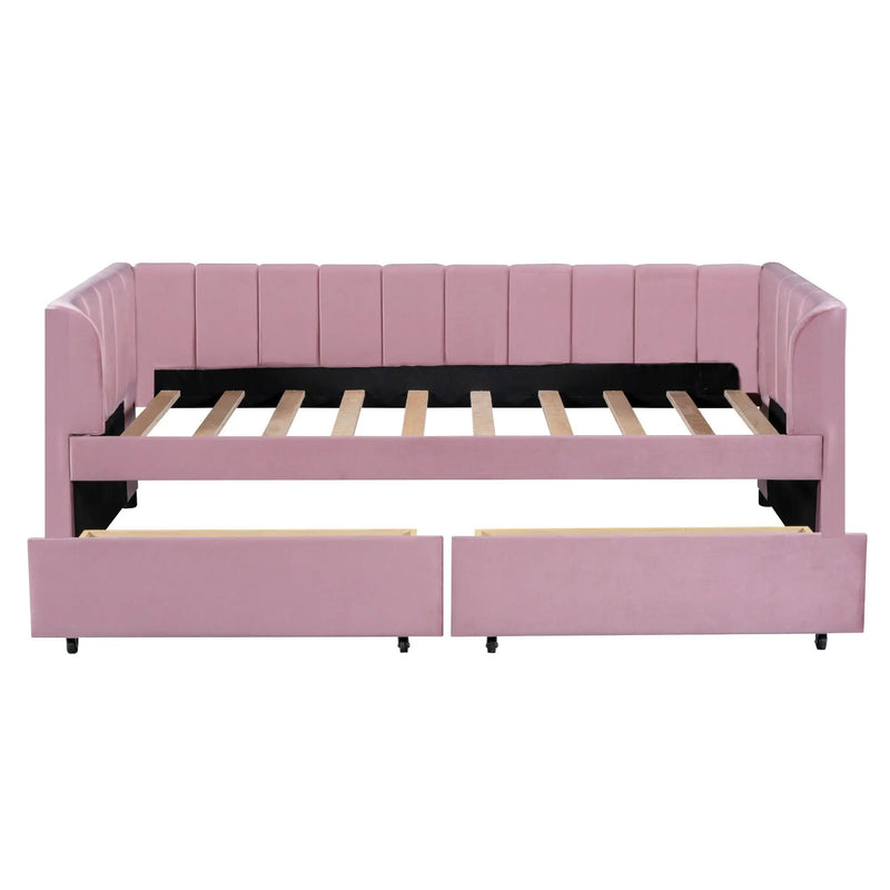 Upholstered Daybed With Ergonomic Design Backrest by Unique Piece Furniture