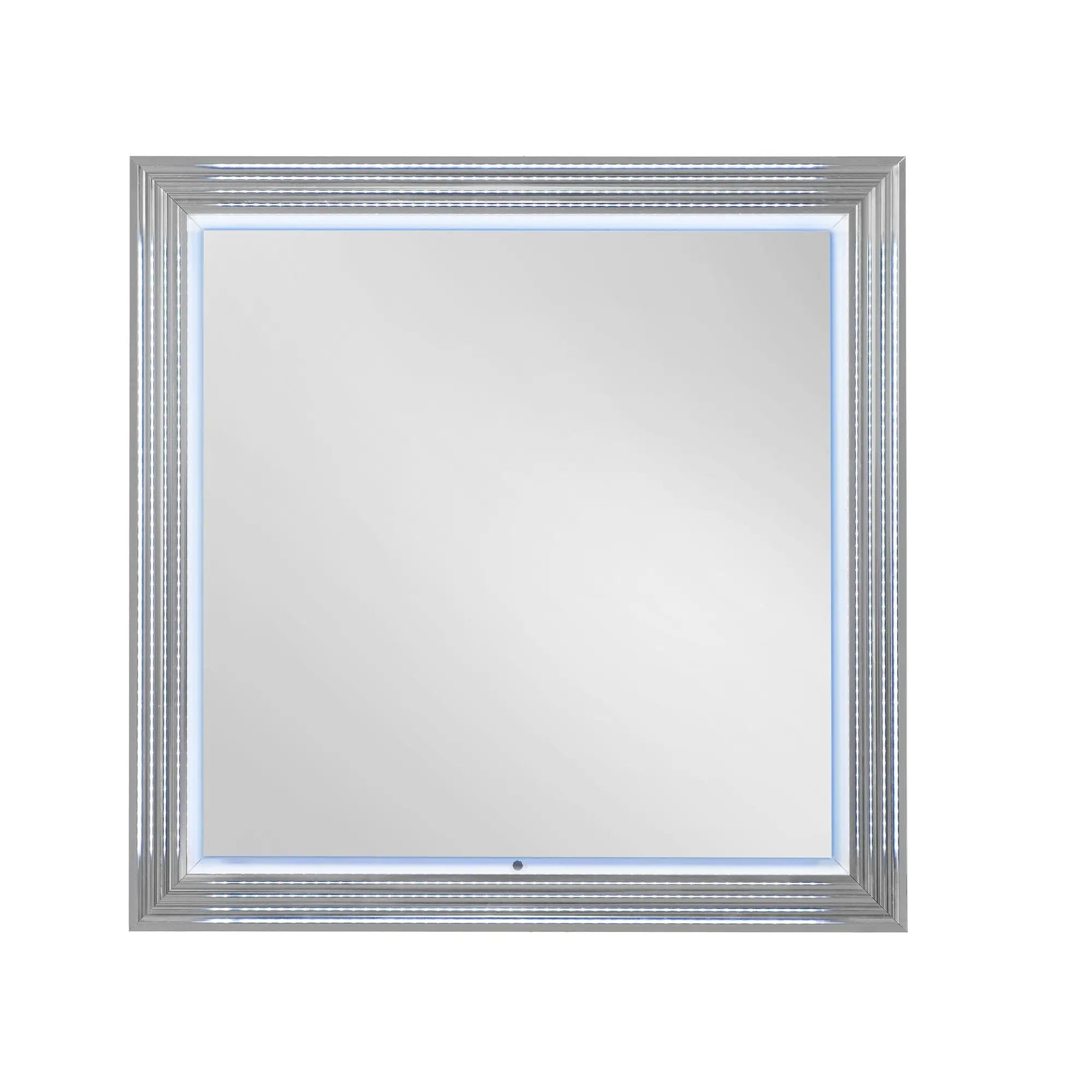 Moon - Marble Mirror With LED - White by HouseOfZazla