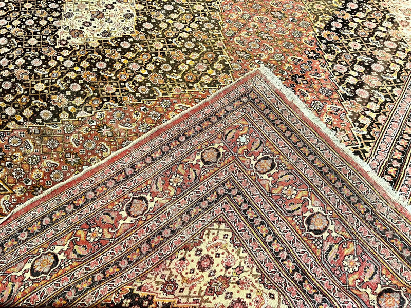 Rare Antique Persian Tabriz Rug 9x12, Red, Handmade, Wool by Jewel Rugs