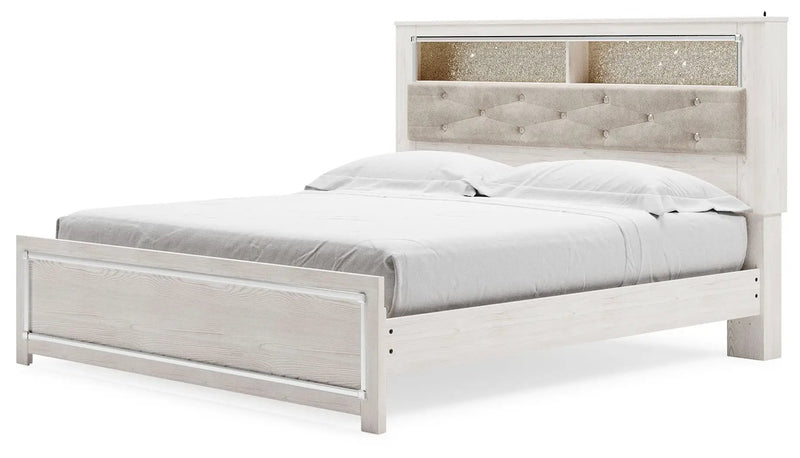 Altyra - King Bookcase Panel Bed - White by Unique Piece Furniture
