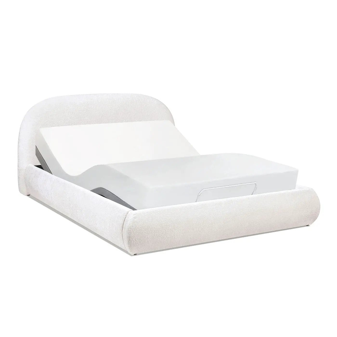 Archie Puffy Grounded - Upholstered Platform Bed by HouseOfZazla