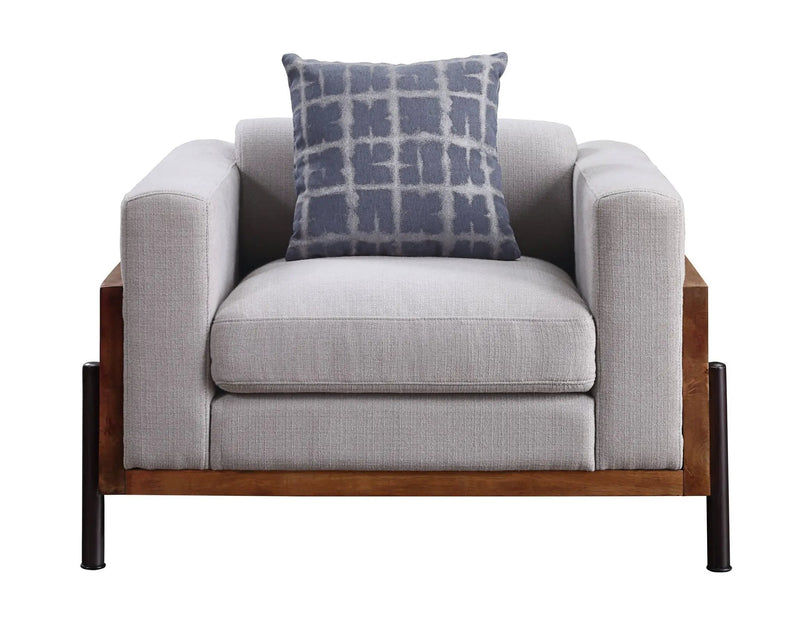 Pelton - Chair With 1 Toss Pillows - Walnut by Unique Piece Furniture