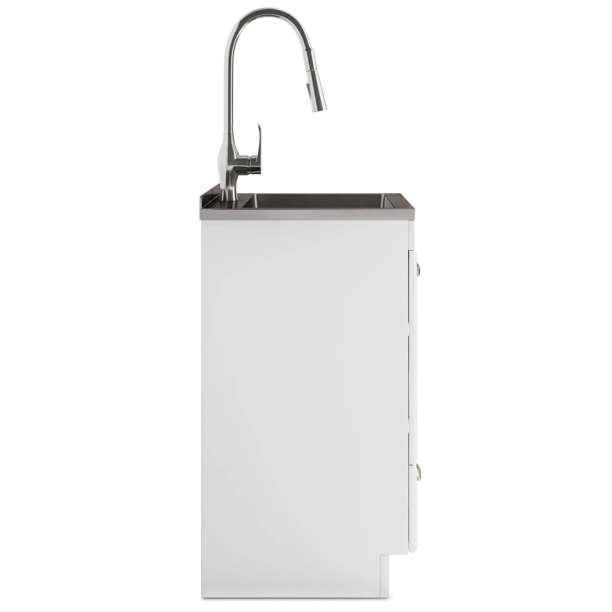 Lawrence - Laundry Cabinet With Faucet And Stainless Steel Sink by Unique Piece Furniture