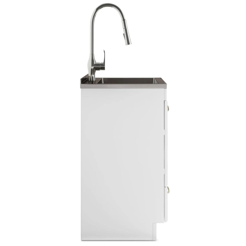 Lawrence - Laundry Cabinet With Faucet And Stainless Steel Sink by Unique Piece Furniture