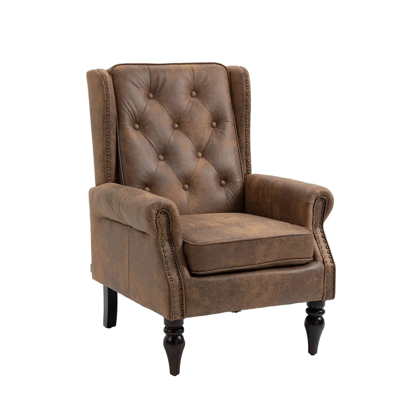 Modern Accent Armchair With Sturdy Wood Legs by Unique Piece Furniture