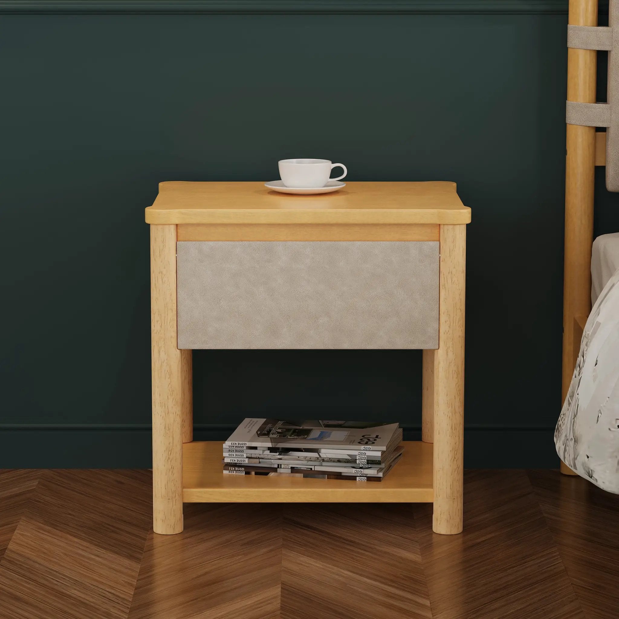 Wood Nightstand Set of 2 by HouseOfZazla
