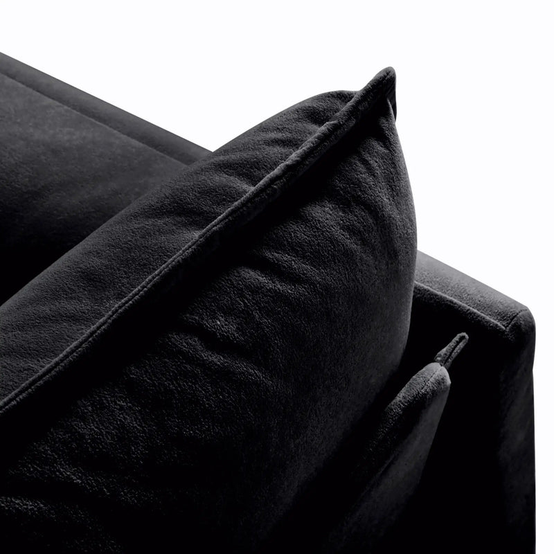 Modern Comfy Deep Seat Modular Sectional Sofa Cloud Couch With Ottoman by HouseOfZazla