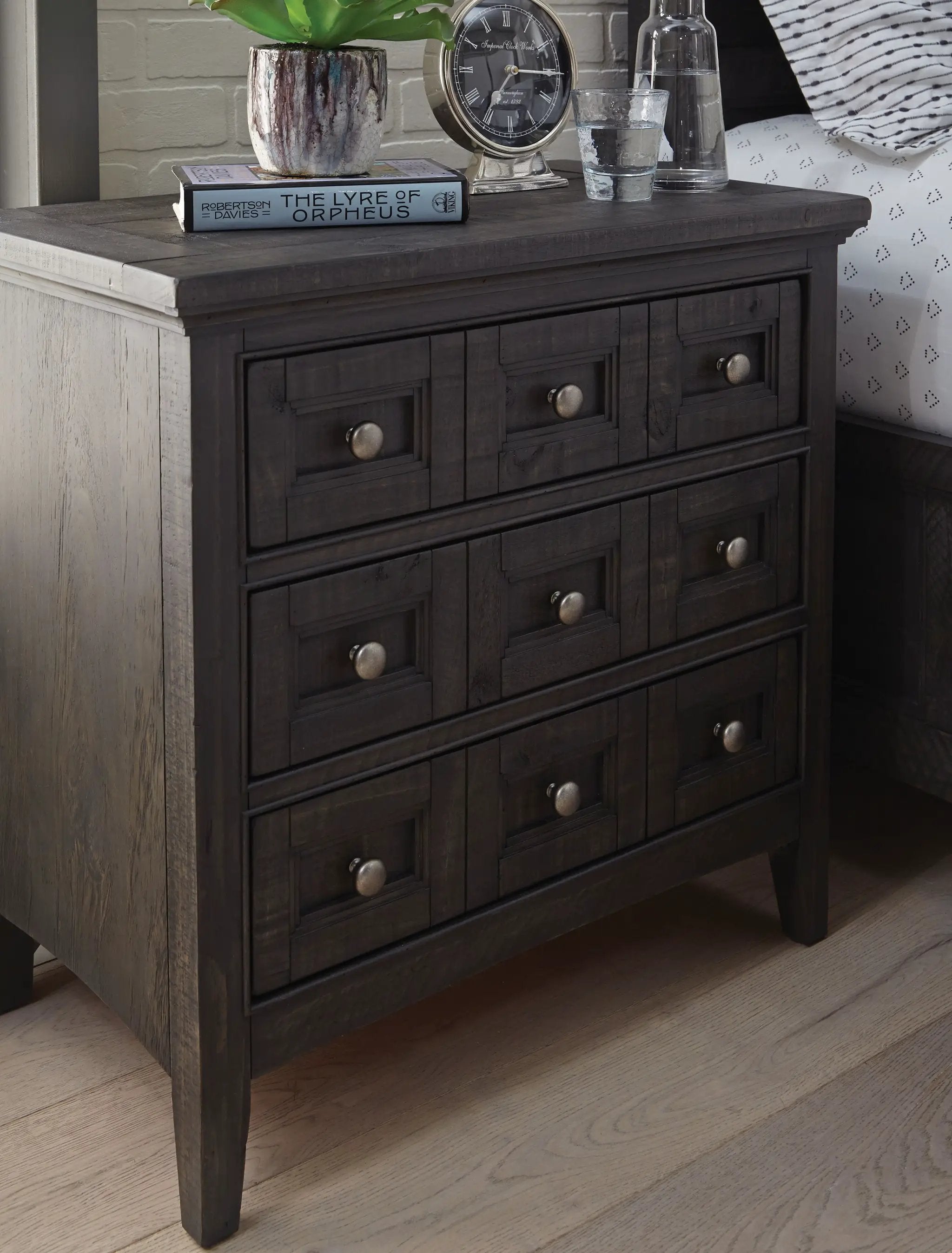 Westley Falls - Drawer Nightstand - Graphite by Unique Piece Furniture