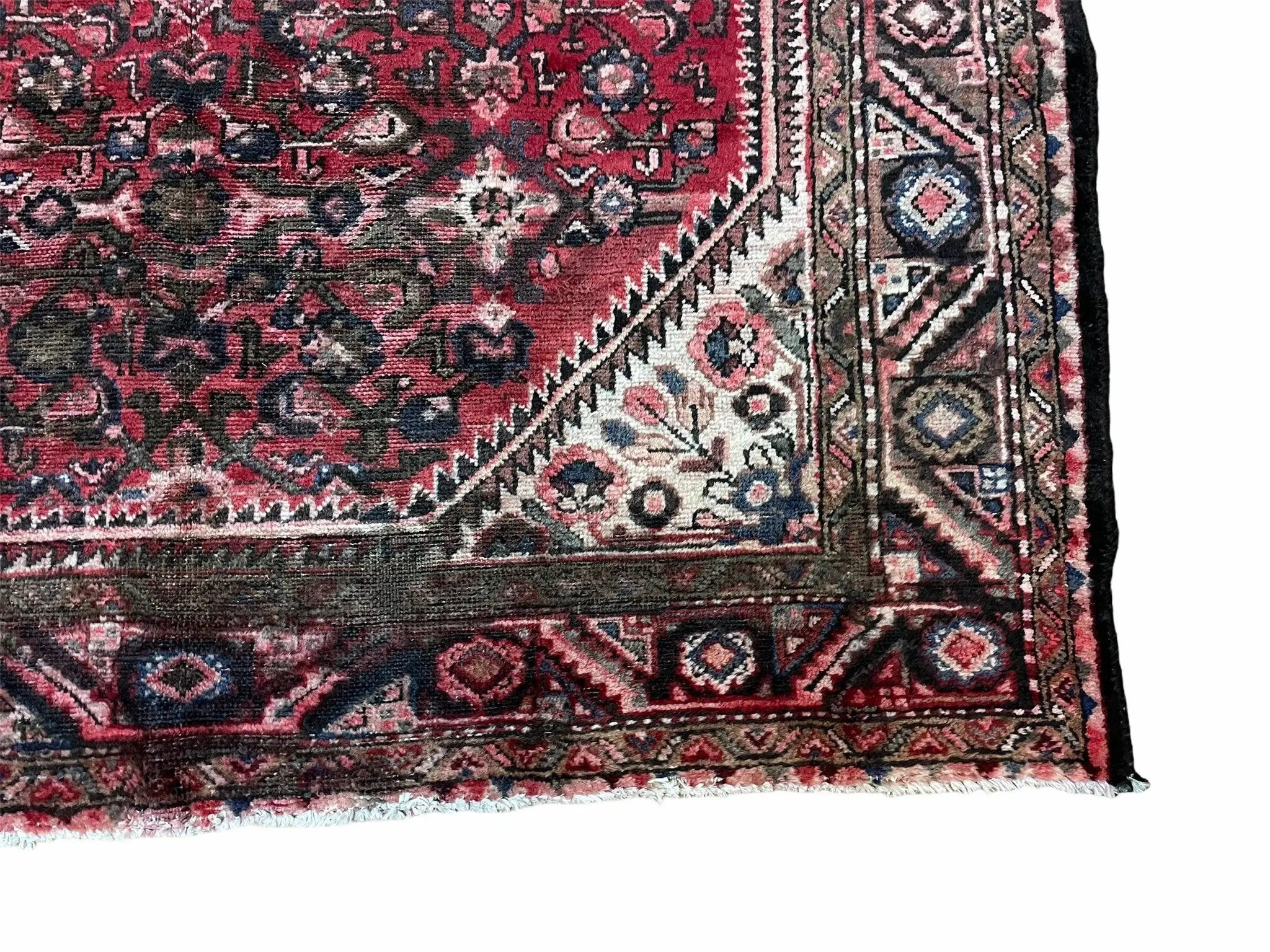 5.5 X 10 Antique Handmade Wool Tribal Gallery Rug All Over Red Runner Corridor by Jewel Rugs