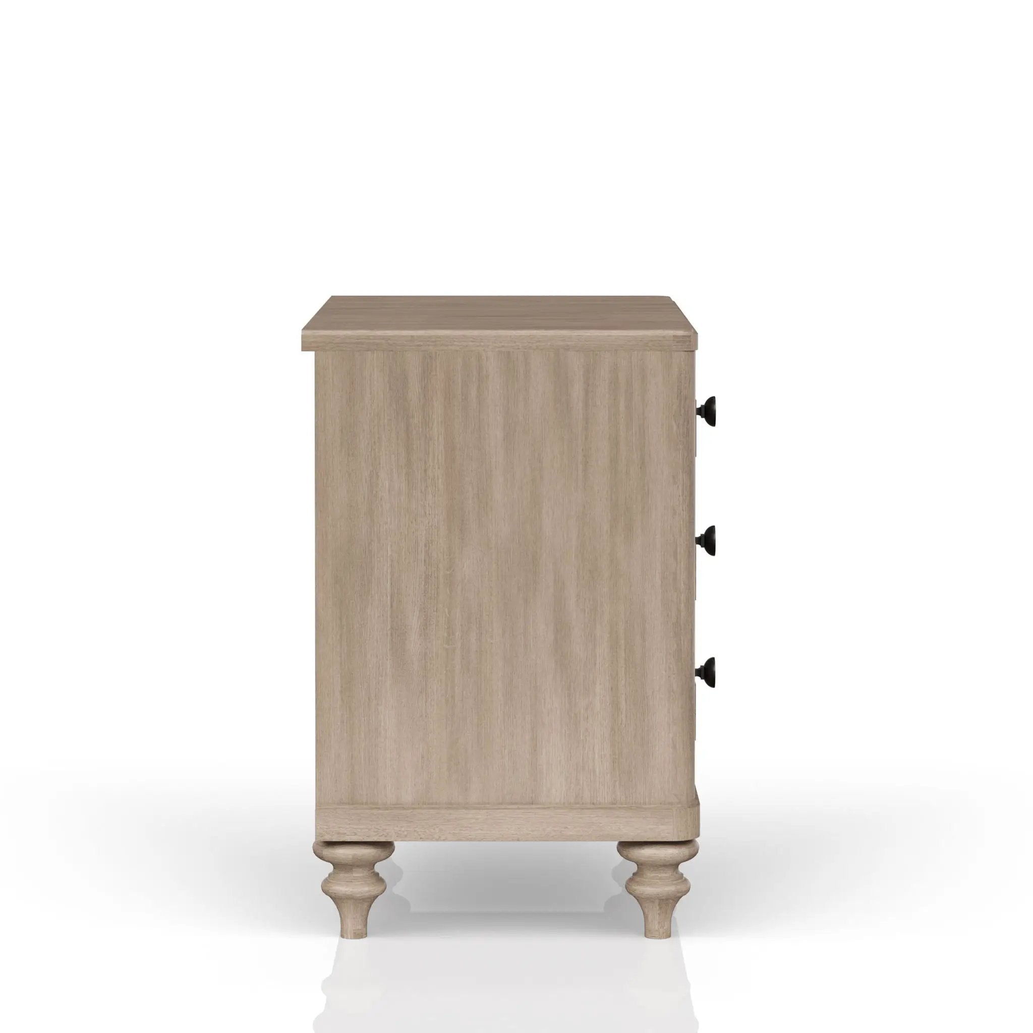 Panel Bedroom Set With 3 Drawer Nightstand, Casual Dresser, Cane Mirror, 3 Drawer Cane Front Chest And Bench by HouseOfZazla