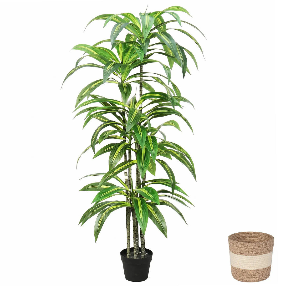 Dracaena Artificial Plant Indoor - 5.5FT by HouseOfZazla